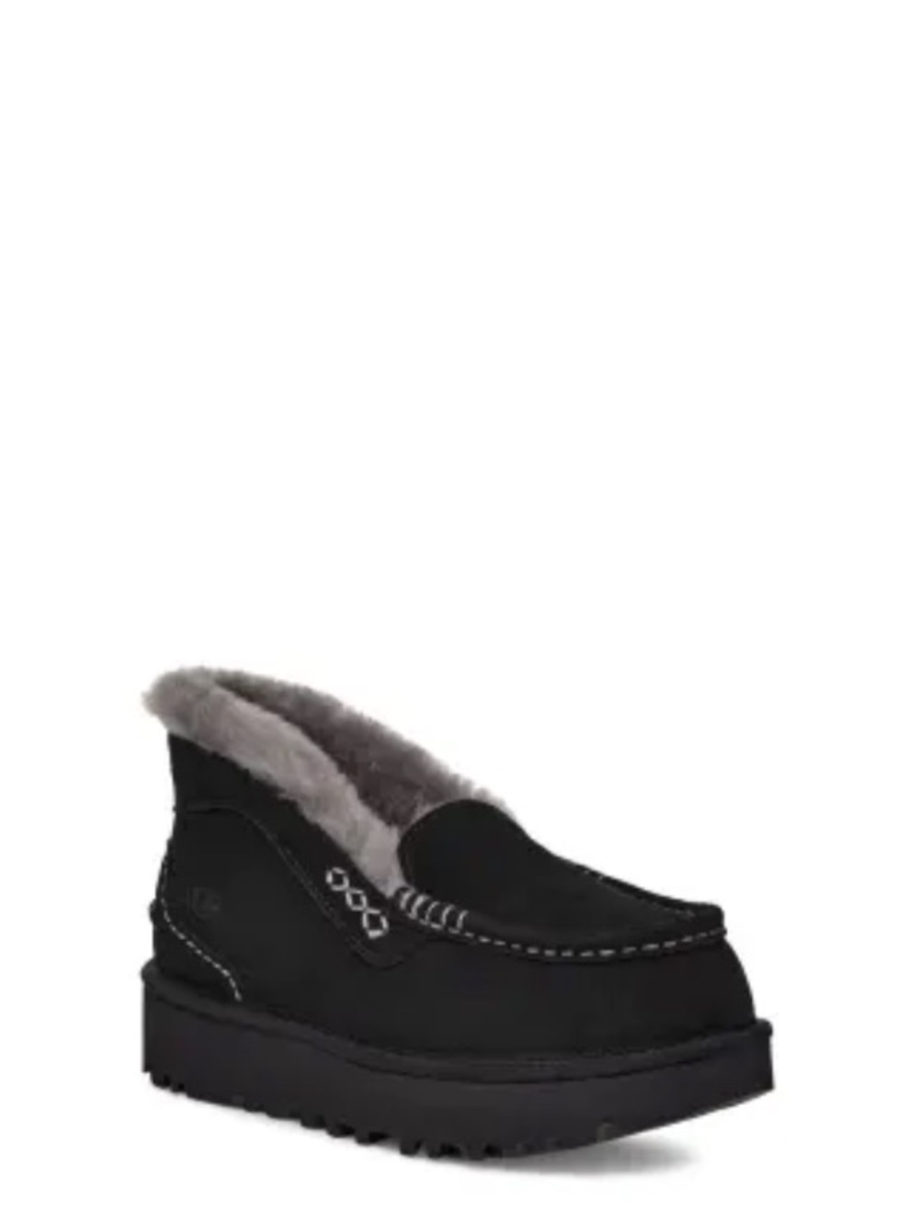 New UGG Ansley Parc Genuine Shearling Platform Slippers